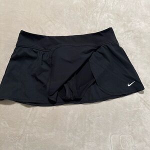 Nike Black Women’s Athletic Skort with White Swoosh